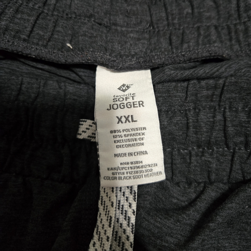 Black Soft Jogger Pants XXL